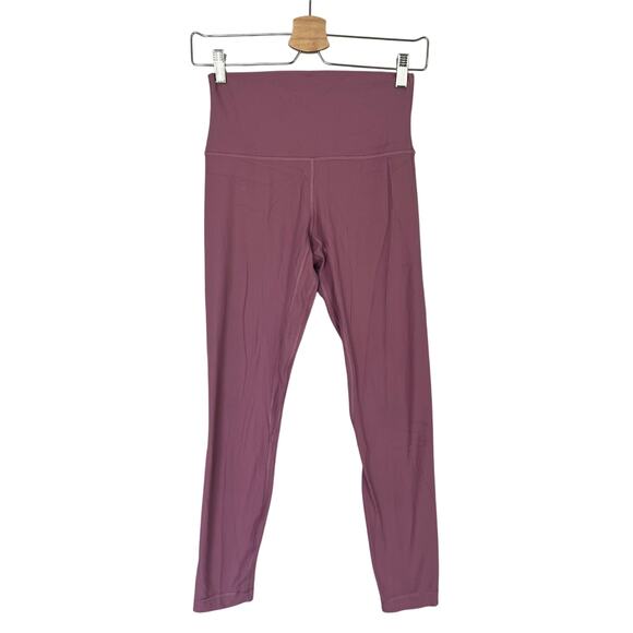 Lululemon Pants Women's Size 6 Align Ribbed High Rise Velvet Dust Gym Leggings - Picture 1 of 10